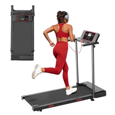 MCRG Walking Pad with Handle Bar, 3.5HP Electric Running Walking Pad Treadmill with Handles, 0.6-10.0MPH Portable Small Treadmill with Handle Bar for Home Small, 400 LBS Capacity