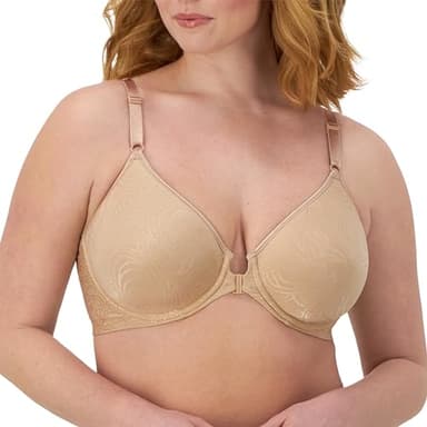 Bali Women's Comfort Revolution Front-Close Shaping Underwire Bra, Nude,38C