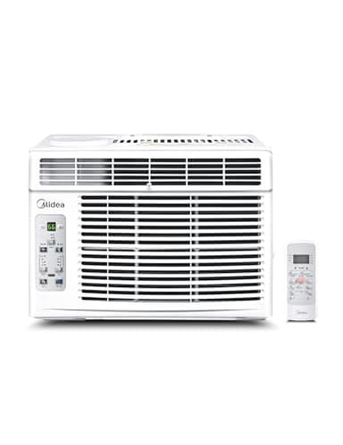 Midea 5,000 BTU Window Air Conditioner, Cools up to 150 Sq. Ft. with Easy-to-Use Reusable Filter, Remote, Perfect AC for Bedroom, Living Room, Home Office, Electronic Control