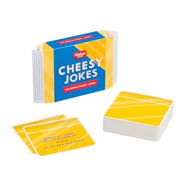 Ridley’s 100 Single Cheesy Joke Cards – Includes 100 Jokes for Kids and Adults, Funny Jokes for Family-Friendly Fun – Makes a Great Gift Idea