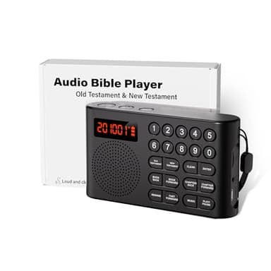 KJV Audio Bible Player, King James Version Electronic Bible, New and Old Testament KJV Talking Audio Bibles Gift for Seniors Visually Impaired & Bible Study with 26H Playtime Quick Navigatio