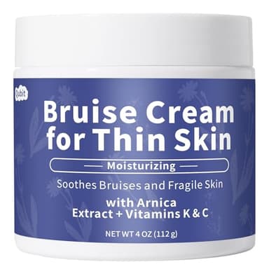 Bruise Cream Extra Strength Fast Healing Thin Skin – Fast-Acting Relief for Bruising & Swelling – Enriched with Arnica Montana & Vitamins K, C & E – Moisturizing, Non-Greasy – 4 oz