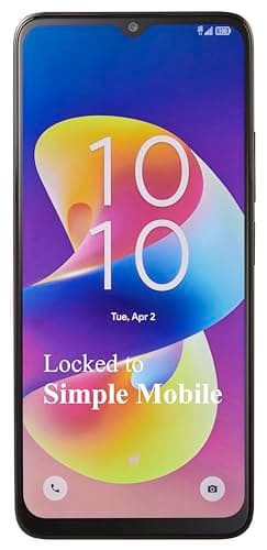 Simple Mobile TCL 50 LE Prepaid Smartphone 64GB, Android 14, 4000mAh Battery, 6.6” HD+ Display | Affordable 4G LTE Prepaid Cell Phone by ALCATEL | Prepaid Activation