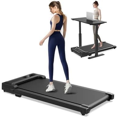Walking Pad Treadmill for Home - Under Desk Treadmills Mini Portable Walking Running Machine Slim Compact Motorized Electric Treadmill with Adjustable Speed Remote