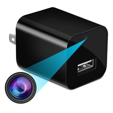 PATTERSON 1080P Hidden Camera USB Charger - Mini Wireless Spy Camera with WiFi & Motion Detection - Ideal for Home Security, Baby Monitoring, and Pet Surveillance