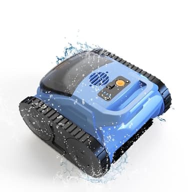 Zyerch Cordless Robotic Pool Cleaner for Inground Pools, (2026 Upgrade) Automatic Pool Vacuum with Wall Climbing & Waterline Scrubbing, Cleans Up to 2100 Sq.ft, 180 Min