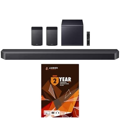 Samsung HW-Q990F Q Series Soundbar 11.1.4 Ch Subwoofer with Rear Speaker with 2 Year Amber Protection Plan (2025)