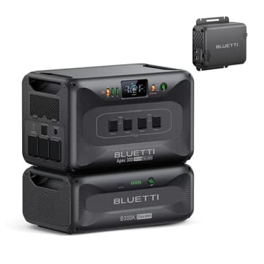 BLUETTI Portable Power Station Apex 300 & B300K & Charger 1 (560W Alternator Charger), 5529.6Wh LFP Battery Backup with 6 3840W AC Outlets, On-the-Go Recharging, for Camping, RV Life (2025 New)