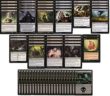 Mono Black Discard Deck - Modern Legal - Custom Built - Magic The Gathering - MTG - 60 Card