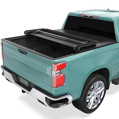 Soft Tri-Fold Truck Bed Tonneau Cover Fit for Chevy Silverado/GMC Sierra 1500 New Body Style 2019-2026, with 5.8 ft Bed(DO NOT FIT Multi-Flex Tailgate)