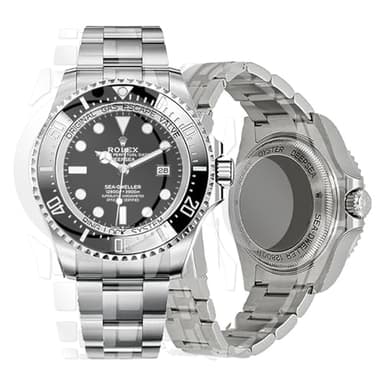 skoko Full Body Protection Film Compatible with Rolex Sea Dweller Deepsea 44mm (1.73inch), Screen & Body Protector, Clear Skin