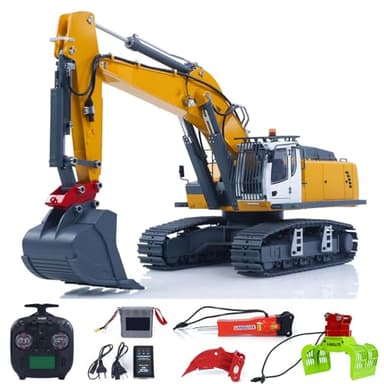 TOUCAN RC HOBBY 1/18 K962 100S Remote Control Hydraulic Excavator RC Digger Electric Claw Ripper Hammer Construction Car Machine