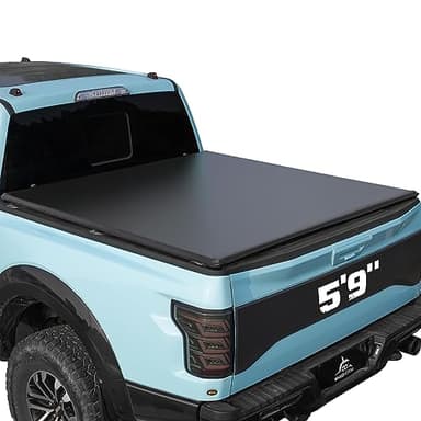 Truck Bed Tonneau Cover Compatible with 2007-2026 Chevy Silverado & GMC Sierra 1500 5.8 ft Box(NO CarbonPro Bed), Soft Roll Up Style