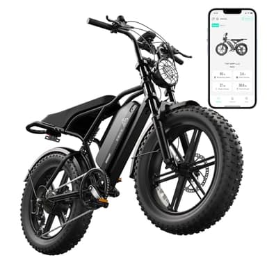 TST Electric Bike for Adults 1500W Peak 20" Fat Tire All- Terrain E-Bike 60 Miles 28 MPH Electric Dirt Bike - 48V 15 AH Battery Tested to Safety Tested to UL 2849 Powered Electric Bicycle